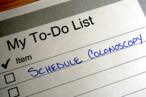 To Do List Reminder to Schedule Colonoscopy