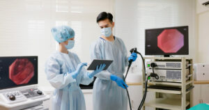 Colonoscopy endoscopic examination Colon cancer screening.