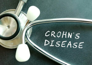 Crohn's Disease term with stethoscope.
